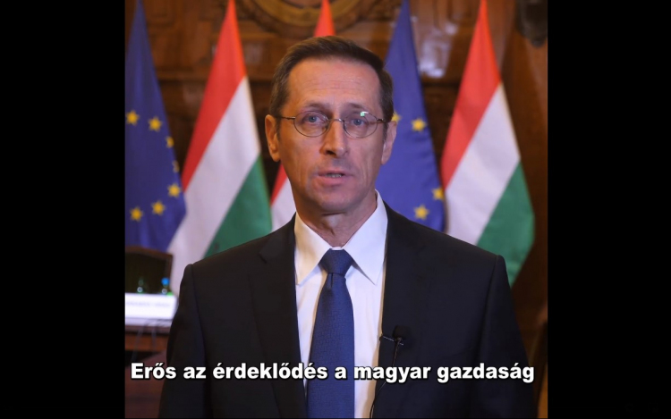 Varga Mihály: erős az érdeklődés a magyar gazdaság és a magyar válságkezelési megoldások iránt