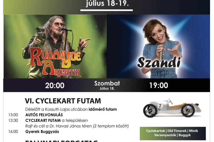 Falunap Kaposszekcsőn - Cyclekart Futam