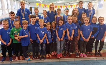 A Dombóvári Sportiskola Egyesület fiatal úszói a Delfin Kupán versenyeztek