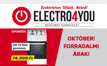 Forradalmi árak októberben az ELECTRO4YOU dombóvári üzletében