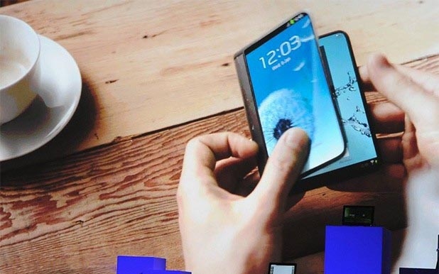 Hamarosan jöhet az első hajlítható Samsung mobil