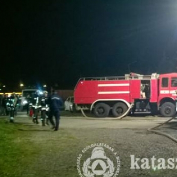 A dombóvári hivatásos tűzoltók parancsnoki ellenőrző gyakorlata