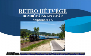 A legendás 424-es gőzmozdony közlekedik Dombóvár és Kaposvár között 