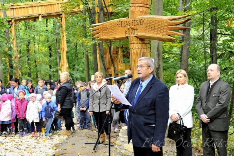 Felavatták Lengyel-Annafürdőn a Sasfészek-kilátót