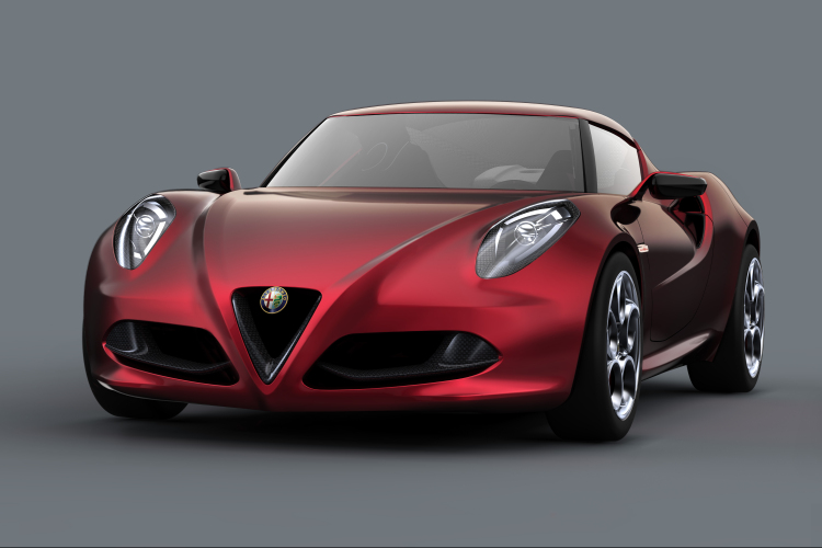 Madrid utcáin hördül fel az Alfa Romeo 4C