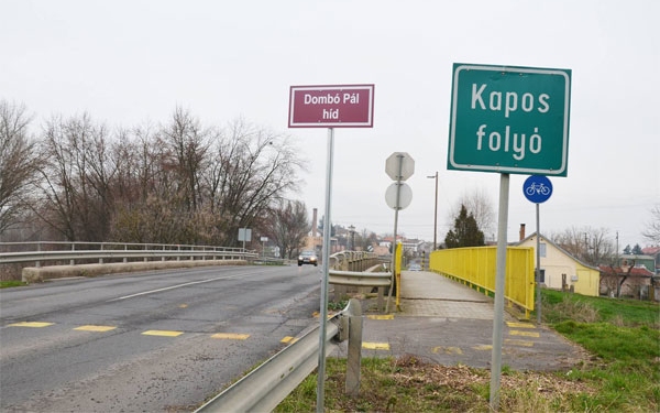Nevet kaptak a Kapos folyó hídjai Dombóváron