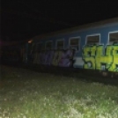 Vonatokra firkált Dombóváron